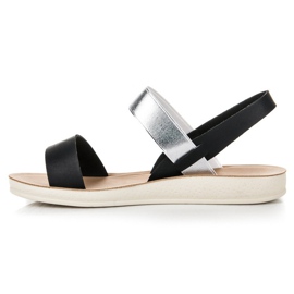 Sandalias con goma vinceza negro 3