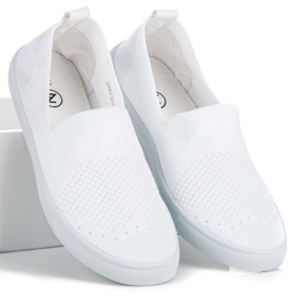 Zapatillas Mckeylor de tejido sin cordones blanco 5