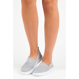 Zapatillas Mckeylor de tejido sin cordones gris 5
