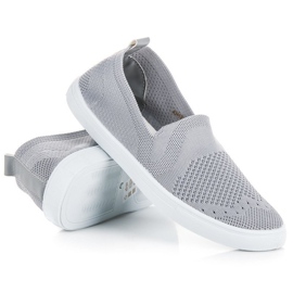 Zapatillas Mckeylor de tejido sin cordones gris 3