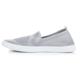 Zapatillas Mckeylor de tejido sin cordones gris 4