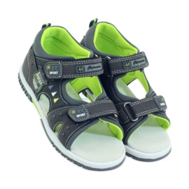 American Club Sandalias para niños con inserción de piel americana 87289 gris 4 American Club Sandalias para niños con inserción de piel americana 87289 gris 4