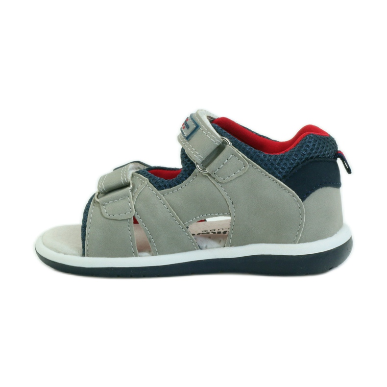American Club Sandalias con inserción de piel americana 87297 azul marino gris 2