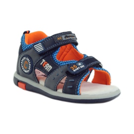 American Club Sandalias con inserción de piel americana 87297 azul marino 1
