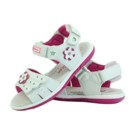 American Club Sandalias para niños con inserción de piel americana 93606 rosado blanco 3 American Club Sandalias para niños con inserción de piel americana 93606 rosado blanco 3