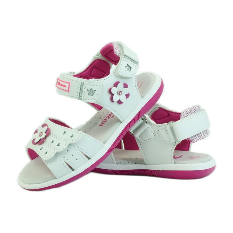 American Club Sandalias para niños con inserción de piel americana 93606 rosado blanco 3 American Club Sandalias para niños con inserción de piel americana 93606 rosado blanco 3