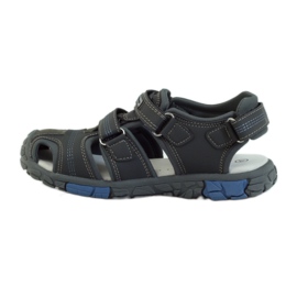 American Club Sandalias para niños con inserción de piel americana 93603 gris 2