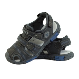 American Club Sandalias para niños con inserción de piel americana 93603 gris 3