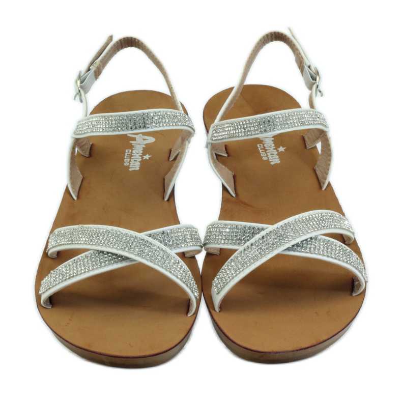 American Club Sandalia con circonita americana 170430 blanco 4