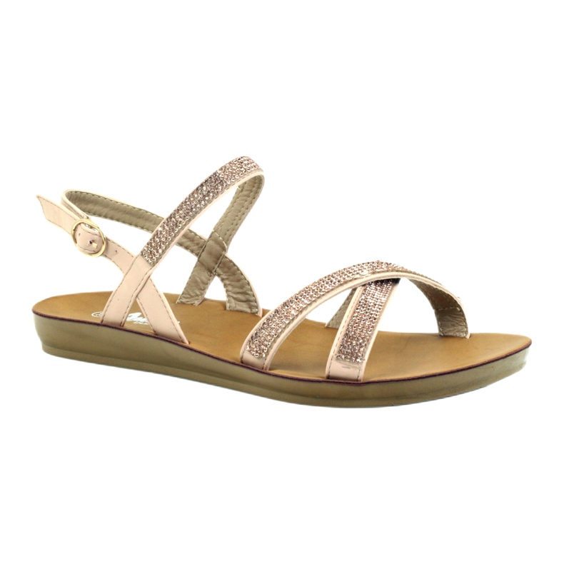 American Club Sandalia con circonita americana 170430 rosa 1