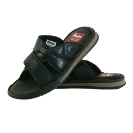 American Club Pantuflas hombre EVA ligera fondo americano negro 3