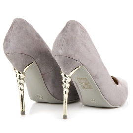 Tacones de ante gris 2