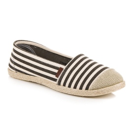 McKey Alpargatas canalé marrón multicolor 2