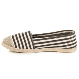 McKey Alpargatas canalé marrón multicolor 3