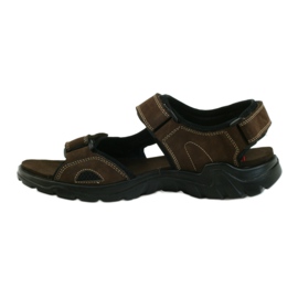 American Club Sandalias deportivas hombre piel americana marrón 2