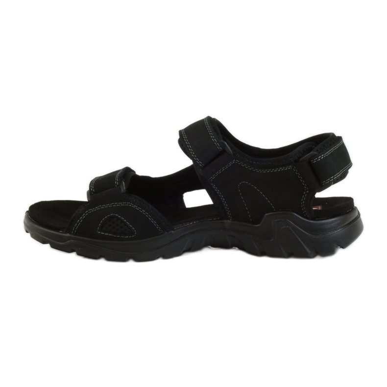 American Club Sandalias deportivas hombre piel americana negro 2