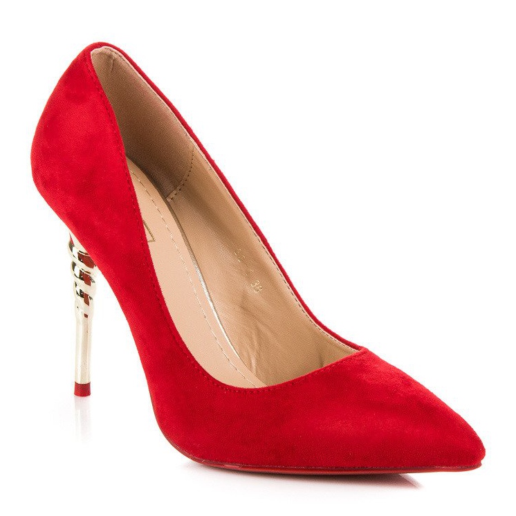 Tacones de ante rojo 1 Tacones de ante rojo 1