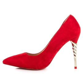 Tacones de ante rojo 2