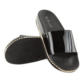 Pantuflas negras de mujer negras N-29 negras negro 2