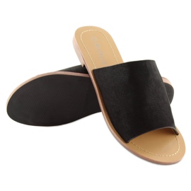 H8-116 zapatillas negras rectas negras negro 4
