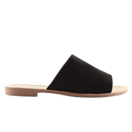 H8-116 zapatillas negras rectas negras negro 6