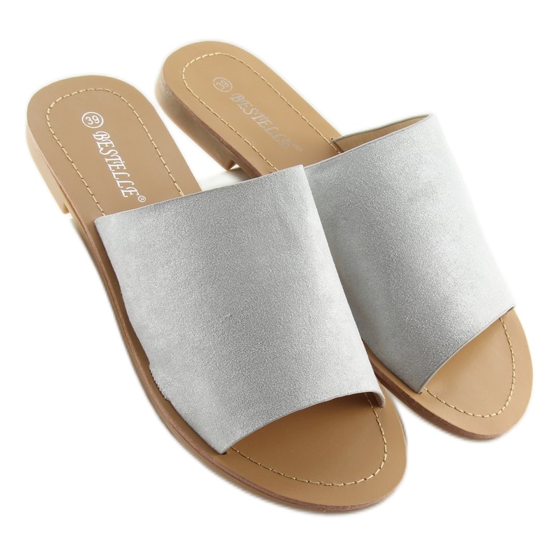 H8-116 Chanclas grises rectas grises 2