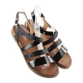 Sandalias mujer negras J80-1 negro 5