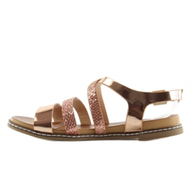 Sandalias mujer rosa J80-1 champagne rosado 2