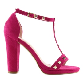 Sandalias en el puesto fucsia A03 fucsia rosado 1