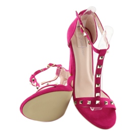 Sandalias en el puesto fucsia A03 fucsia rosado 4