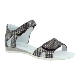 Sandalias lunares plateados Ren But 4333 negro gris 1 Sandalias lunares plateados Ren But 4333 negro gris 1