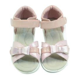 American Club Sandalias con inserto de piel americana 17028 rosado 4