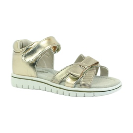 American Club Sandalias americanas zapatos infantiles plantilla piel amarillo 1
