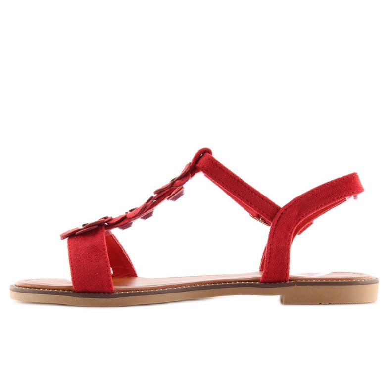 Sandalias mujer ante rojo WL-001 1