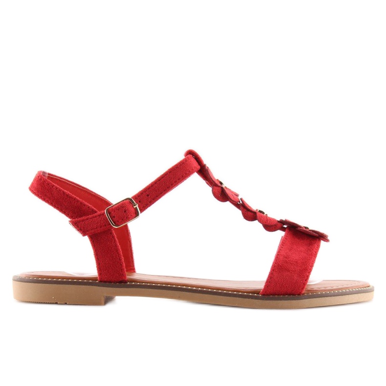 Sandalias mujer ante rojo WL-001 2