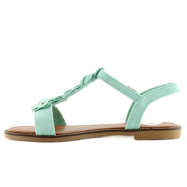 Sandalias mujer ante menta WL-001 verde 1