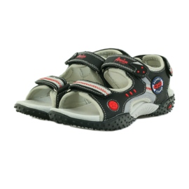 American Club Sandalias americanas zapatos infantiles plantilla piel rojo gris negro 3