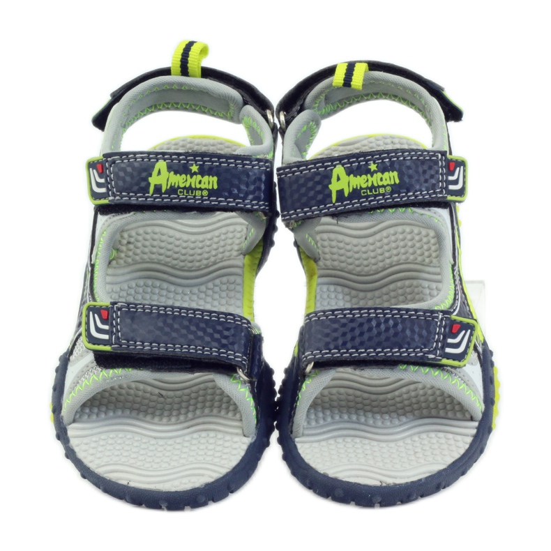 American Club Zapatos de niño sandalias americanas resplandecientes 1702 azul marino verde gris 4 American Club Zapatos de niño sandalias americanas resplandecientes 1702 azul marino verde gris 4