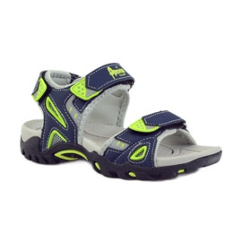 Sandalias niño American Club azul marino 1713 verde 1