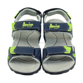 Sandalias niño American Club azul marino 1713 verde 4
