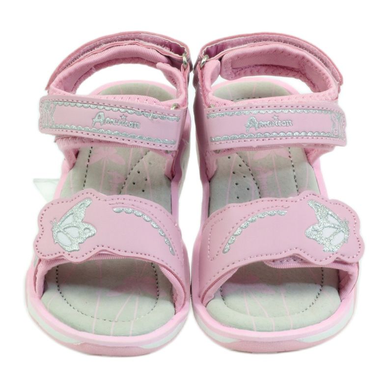 American Club Zapatos infantiles sandalias plantilla piel brillo americano rosado gris 4 American Club Zapatos infantiles sandalias plantilla piel brillo americano rosado gris 4