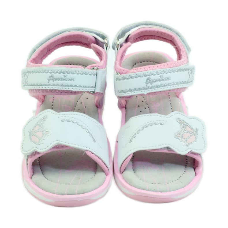 American Club Zapatos infantiles sandalias plantilla piel brillo americano rosado gris blanco 5 American Club Zapatos infantiles sandalias plantilla piel brillo americano rosado gris blanco 5