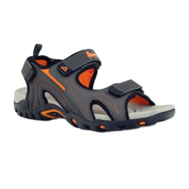 American Club sandalias American 1714 con inserto de espuma gris naranja 1