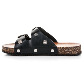 Seastar Babuchas negras con hebillas negro 5