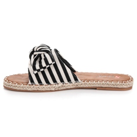 Seastar Chanclas de rayas con estilo negro 3