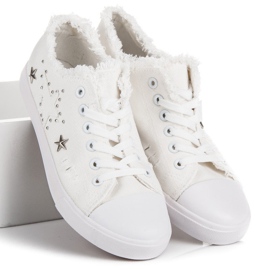 Deportivas de tejido blanco 2