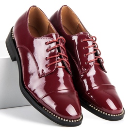 Primavera Zapatos lacados mujer rojo 4