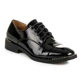 Primavera Zapatos lacados mujer negro 4
