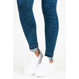 Zapatillas blancas sin cordones blanco 5