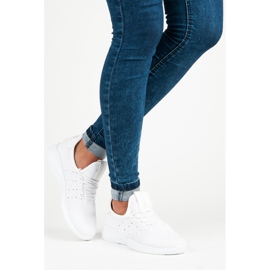 Zapatillas blancas sin cordones blanco 1